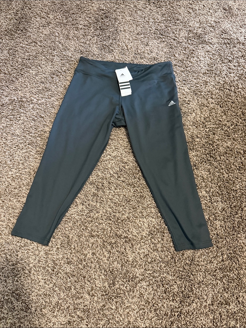 Adidas Women’s L Charcoal Capri Leggings